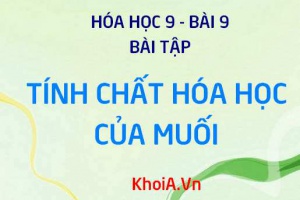 Bài tập về Muối, phản ứng trao đổi ion trong dung dịch - Hóa 9 bài 9